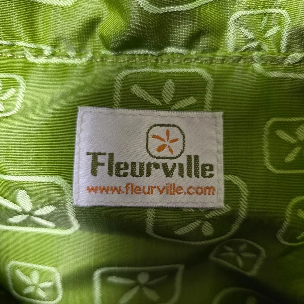 Fleurville Mothership Diaper Bag Floral Green-LAM Pink Green Storage Travel Baby